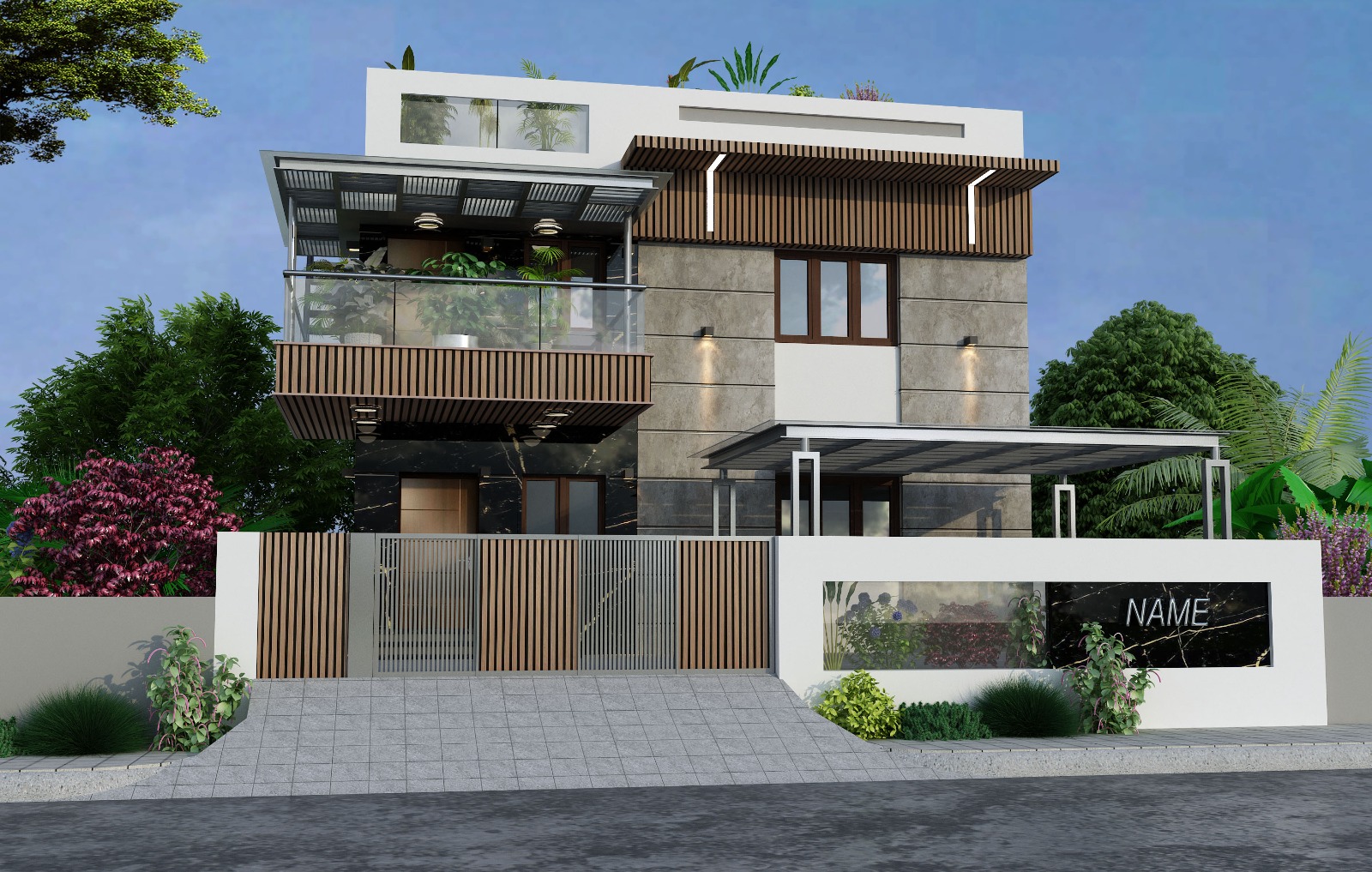 Modern Grey Villa